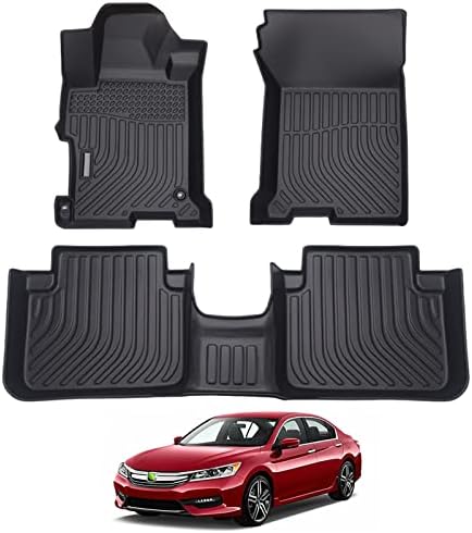 Accord Floor Mats - Car Mats for Honda Accord Sedan 2013-2017 (Not Fit Coupe Model), All Weather Flor Mat for Accord Accessories, Heavy Duty Rubber Mats, Car Accessories by cartist
