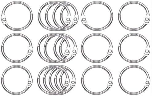 Loose Leaf Binder Rings 1 Inch (100 Pack) – Sturdy Book Rings, Index Card Rings, Key Rings, Flashcard Rings, Notebook Paper Rings, Metal Rings for Office, School or Home - Image 2