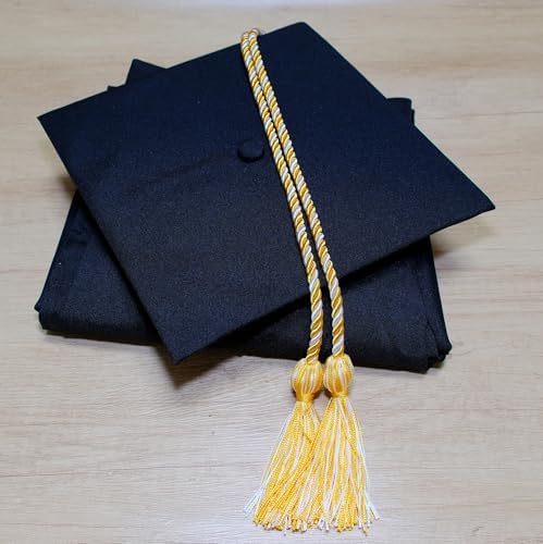 Graduation Honor Cords, 68" Long (Gold/White) - Image 4
