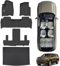 Floor Mats for 2021-2026 Chevrolet Suburban 7 Seats Bucket Seat by SANBAN-AXE