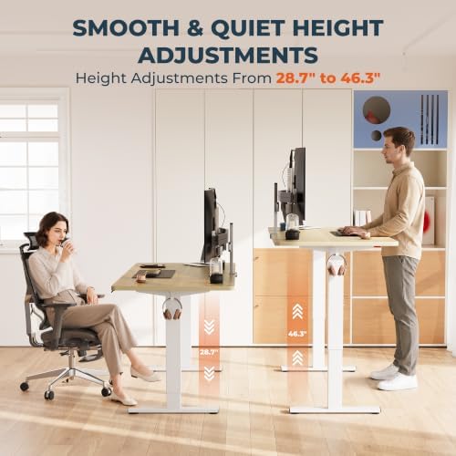 48x 24''One-piece Standing Desk Adjustable for Home Office - Image 4