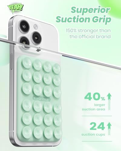 Klearlook Magnetic Suction Phone Mount for MagSafe Case, Light Green - Image 4