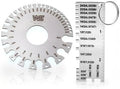 2pcs Wire Gauge Measuring Tool & Metal Sheet Thickness Gage Welding Gauge by WELDINGSTOP