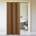 NICETOWN Door Curtain for Doorway Privacy, Curtains 132" Length, Room Divider Curtain Cover, Blackout Temporary Insulated Closet Curtain for Bedroom Closet (Gold Brown, 1 Panel, 11ft Tall x 5ft Wide) by NICETOWN