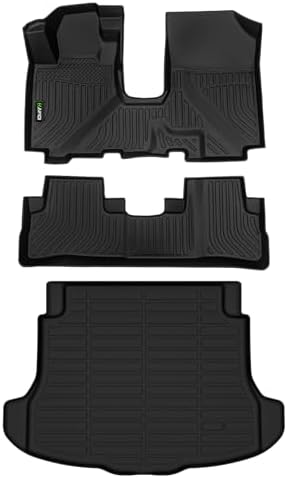 HAFIDI® Floor Liners & Cargo Mats for Honda CRV 2007 2008 2009 2010 2011 LX/SE/EX/EX-L,Car Mats for CRV All Weather Floor Mats TPE Anti-Slip Automotive Full Set Custom Accessories - Black by HAFIDI