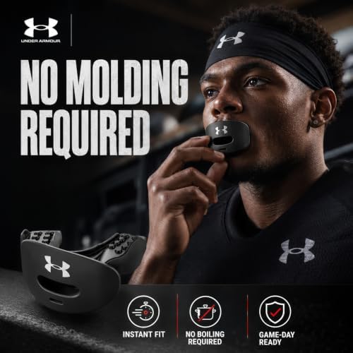 Under Armour Lip Gaurd for Football, Football Mouth Guard With Strap, Football Mouthpiece, Full Mouth Protection, Football Mouth Guard for Braces, Lip Guard Mouth Piece, Adult and Youth Mouth Guards - Image 6
