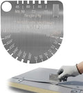 Upgraded Panel & Membrane Gauge Shingle,Stainless Steel Measuring Caliper for Metal Roof,Single/Dual-Ply Membranes,Replaces Shingle Gauge, Professional Roof Inspection Measurement Tool by Unknown