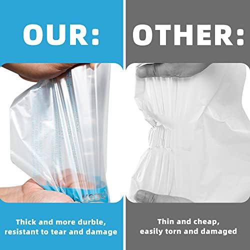 POLYSELLS Bundle Poly Bags Combo Pack of 400 (100pcs Each) -6X9", 8X10", 9X12", 11X14" Self Seal Clear Plastic Bags With Suffocation Warning - Image 4