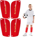 Kids Soccer Shin Guards 2 Pairs Slip-in Youth Shin Pads for Boys Girls, Lightweight PP+EVA Soccer Protective Gear Fits with Shin Guard Sleeves(not Included), Toddler to Teen Sizes Multiple Colors by Unknown