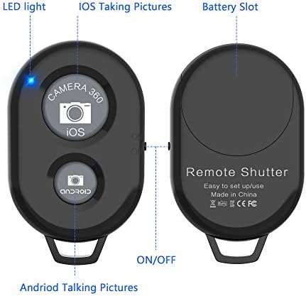 Wireless Camera Remote Shutter for Smartphones (2 Pack), zttopo Wireless Phone Camera Remote Control Compatible with iPhone/Android Cell Phone - Create Amazing Photos and Selfies, Wrist Strap Included - Image 3