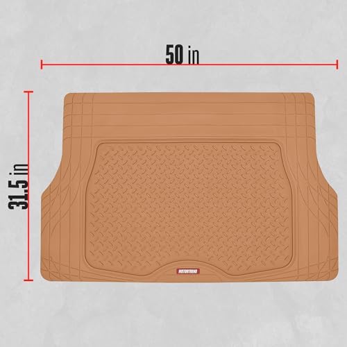 Motor Trend Heavy Duty Utility Cargo Liner Floor Mats for Car Truck SUV, Trimmable to Fit Trunk, All Weather Protection - Image 2