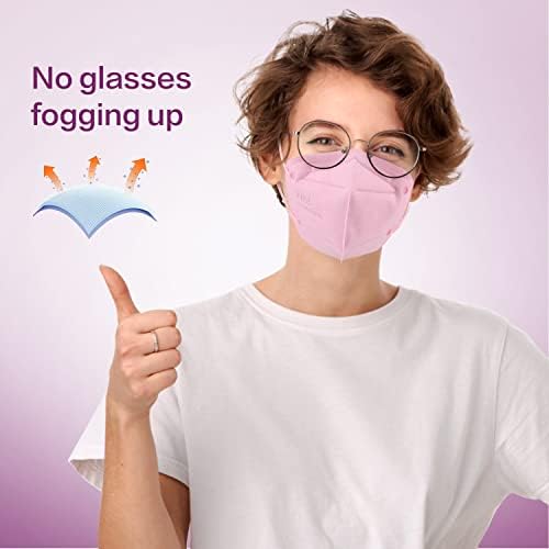 Miuphro 50 Pack Cup Dust Safety Disposable Masks, KN95 5-Layer Foldable Masks - Image 4
