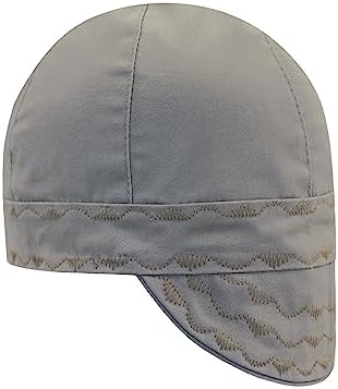 BOCOMAL FR Welding Cap Paisley Printed CAT2 Midweight 6 Pannel Welder Caps by BOCOMALFRWORKWEAR