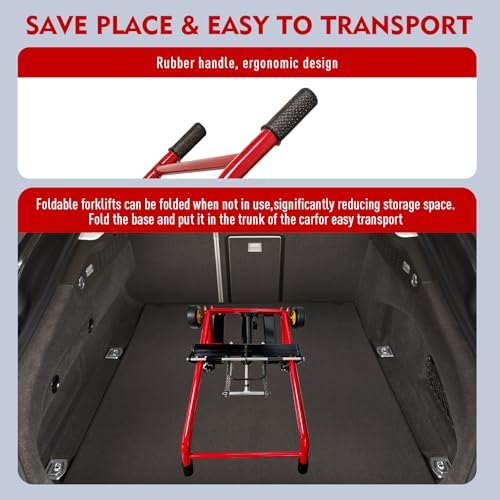 Hydraulic Material Lift Winch Stacker,440 Lbs Pallet Truck Dolly with Swivel Casters,Lift Table, Compact & Portable Hydraulic Winch for Construction,Warehousing,and DIY Projects - Image 6