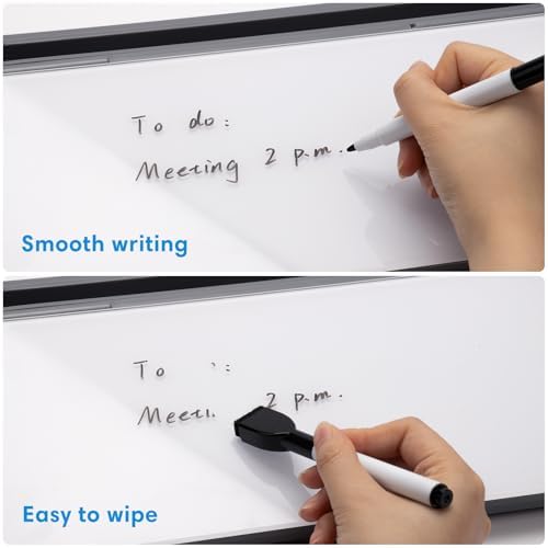 Varhomax Glass Desk Whiteboard with Calculator - Image 5