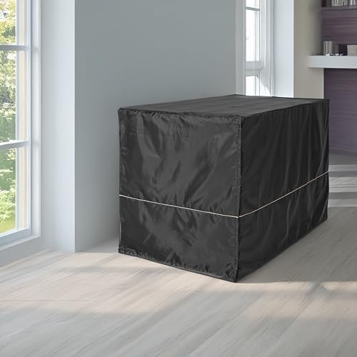 MidWest Homes for Pets XL Dog Crate Cover, Black Polyester Privacy Kennel Cover Fits Most 48-inch Crates, Machine Washable, Reduces Barking & Chewing - Image 2