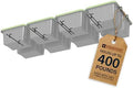 StoreYourBoard Ceiling Tote Storage Rails, Capacity for 8 Bins, Hold 400 lb by StoreYourBoard