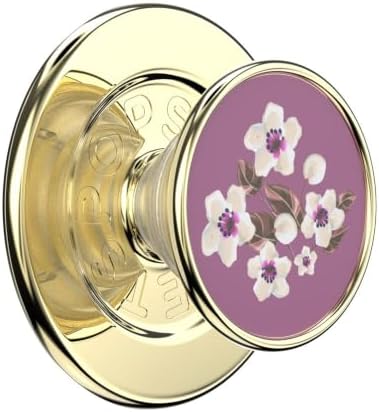 PopSockets Phone Grip for MagSafe, Magnetic Holder- Floral Mauve - Image 4