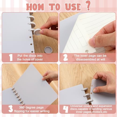 Fuutreo 8 Set Discbound Notebook Cover and Disc Set, Soft Color - Image 5