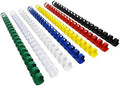 Rayson CR1912M-100 Plastic Binding Combs 1/2in. 19-Ring, 90-Sheet Capacity, Colorful Comb Binding Spines, Max. Binding Letter Size Paper, Box of 100 by RAYSON