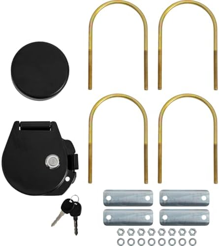 Buyers Products CC410, 4 Inch Locking Conduit Carrier Kit, Black Powder Coat Aluminum, Key Locking Door and End Cap, Drill-Free Mount, Fits 4" PVC, Adjustable Length Carrier for Trailers, Ladder Racks - Image 2