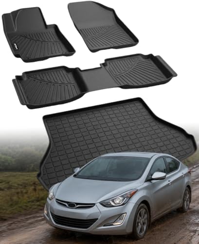 Floor Mats for Hyundai Elantra 2011-2016(Not for GT & Touring) by RYStark