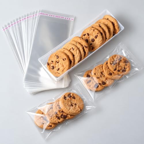 Morepack 4x9 In Cookie Bags Clear Self Sealing Cellophane Treat Bags 200Pcs - Image 6