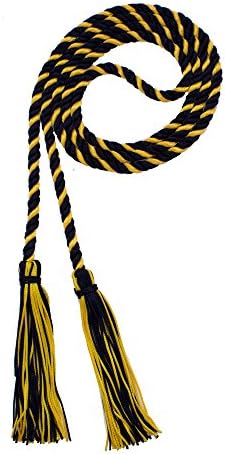 Tassel Depot Graduation Honor Cord - Navy/Gold - Every School Color Available - Made In Usa by TasselDepot