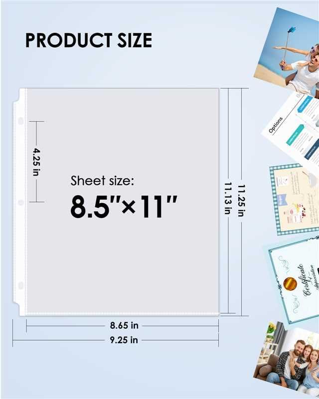 KTRIO 120 Pack Sheet Protectors 8.5 x 11 inch, Plastic Sleeves - Image 7