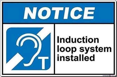 Indication Warning Sign Notice: Induction Loop System Installed Wall Art Outdoor Indoor 12x8 Inches New Aluminum Metal tin Sign by Eletina