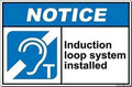 Indication Warning Sign Notice: Induction Loop System Installed Wall Art Outdoor Indoor 12x8 Inches New Aluminum Metal tin Sign by Eletina