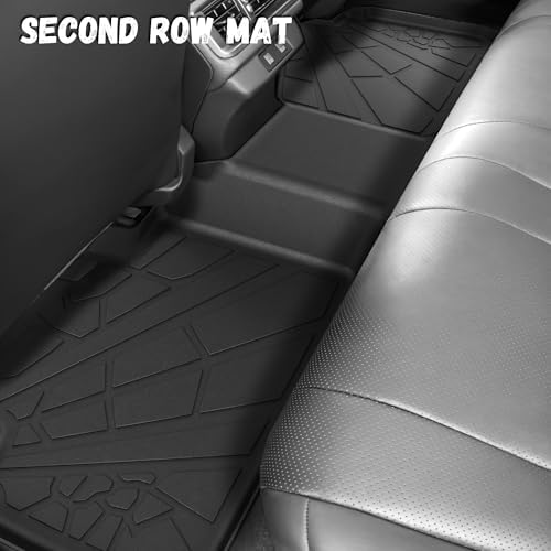 Floor Mats for Honda Accord Sedan 2023-2026 (Include Hybrid), All Weather TPE Protection Floor Liners Accessories, 1st & 2nd Row - Image 4