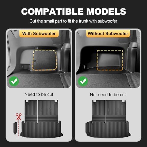Cargo Mat Fit for Toyota Grand Highlander 2024 2025 2026 with Seat Back Mat - Image 2