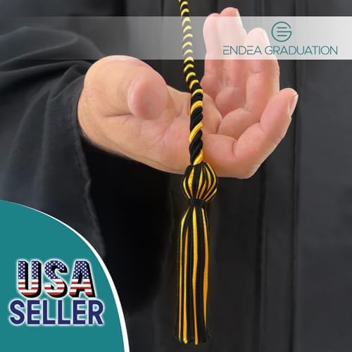Endea Graduation Single Honor Cord Two-Color (Black/Gold) - Image 2