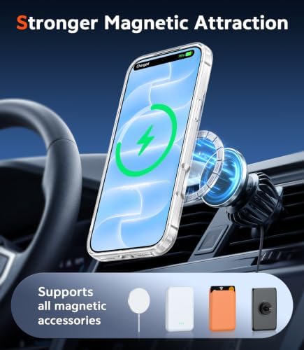 FNTCASE for iPhone 18 Pro Case/17 Pro Case Clear with Screen Protector - Image 3