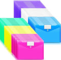 Sooez 48 Pack File Folders, Clear Poly Envelopes Plastic Folders A4 Pouch by Sooez