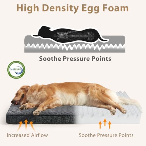 JOEJOY Orthopedic XL Dog Bed for Large Dogs, Waterproof Dog Beds for Crate - Image 3