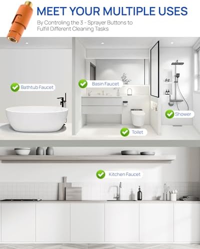 Under Sink In line Water Filter - Sediment Water Filter, Reusable Impurity Filter Attachment, 9/16" Female x 9/16" Male Thread Connector Size for Bathroom Kitchen RV Faucet Supply Lines (1 Pair) - Image 7
