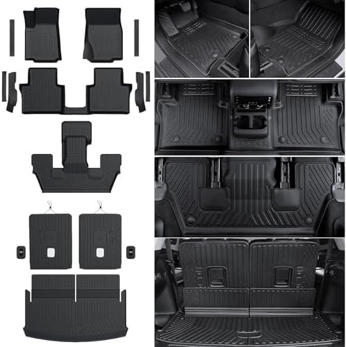 Floor Mats for Jeep Grand Cherokee L 6 Seats 2026 2021-2025 by Houclemic