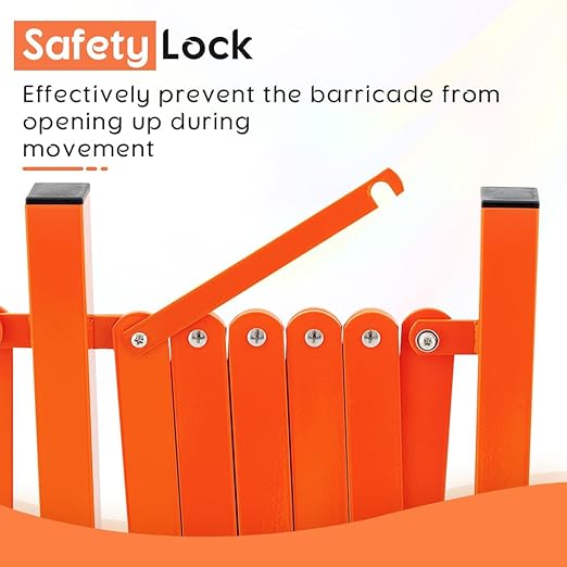 GYMTIME Expandable Metal Barricade, Portable Safety Barrier - Image 3