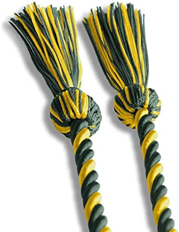 Endea Graduation Single Honor Cord Two-Color (Forest Green/Gold) - Image 4