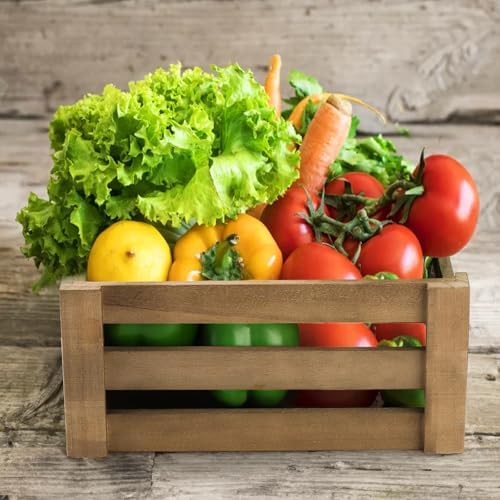 Lawei Set of 3 Wood Nesting Storage Crates with Handle, Rustic Farmhouse Decorative Wooden Crates Distressed Crates Storage Container for Display, Large Vintage Wood Decor Crates Wooden Baskets - Image 5