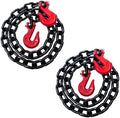 2PK Falcon Cargo 1/2" X 6' Grade 80 Transport Binder Chain - 12,000 LBS WLL - Clevis Grab Hook, Tie-Down, Towing by Falcon+Cargo