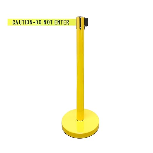 VIP Crowd Control Retractable Belt Stanchion Queue Safety Barrier Set - Image 4