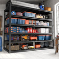 REIBII 84.1" H Garage Shelving, 3500LBS Storage Shelves Heavy Duty, Adjustable 6-Tier Metal Shelving for Commercial, Warehouse, Basement, Garage,Shop, 55.1" W x 25.8" D x 84.1" H by REIBII