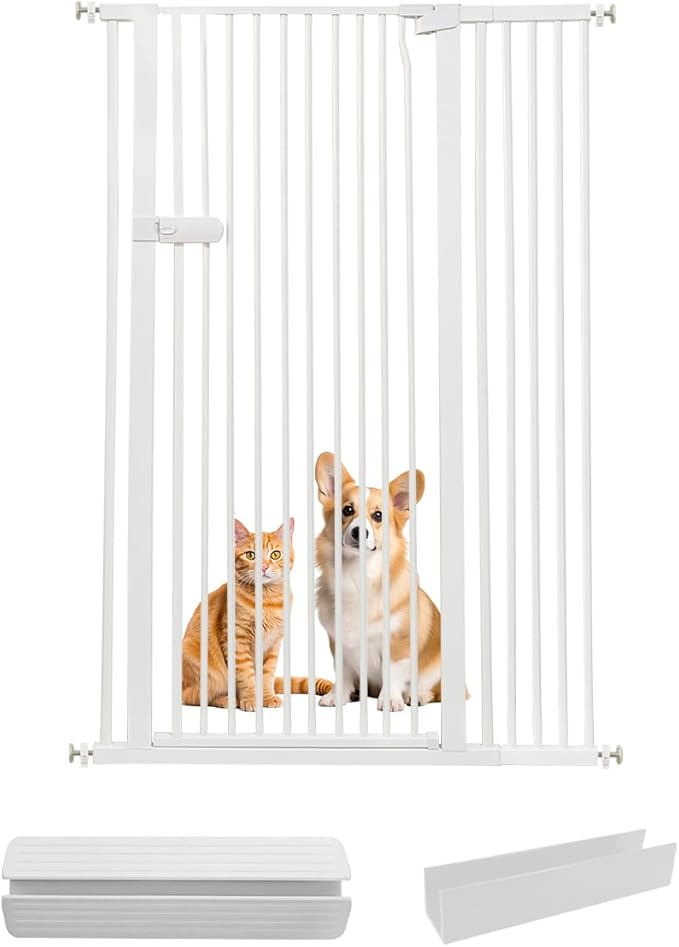 Lumizone Extra Tall Cat Gate 61.02" High Pressure Mounted Extra Wide 2025 New by Lumizone