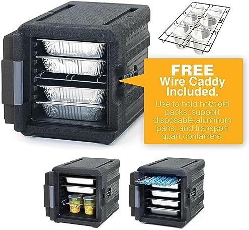 METRO Mightylite ML300-BL Insulated Front-Load Pan Carrier, 4 Pan Capacity (Black) - Image 4