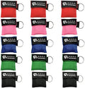 15 Packs CPR Face Shield with Keyring, CPR Pocket Mask for Emergency by iforyHealthyLiving