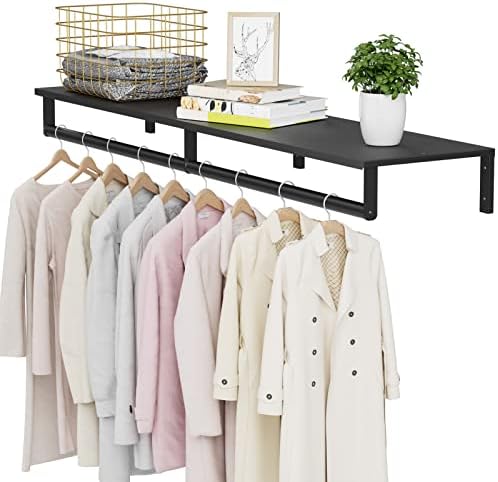 Audmore Wall Mounted Clothes Rack Heavy Duty Metal Hanging Clothing Rack by Audmore