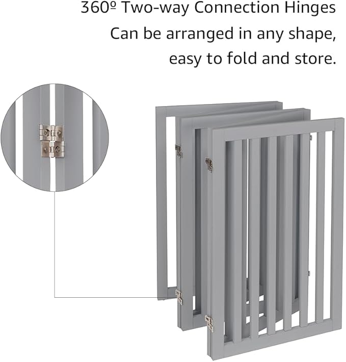 unipaws 36”H Free Standing Pet Gate - Image 5